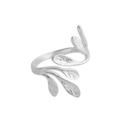 S925 Sterling Silver Chandelier Open End Ring