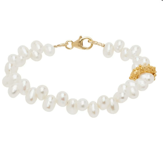 Aurora irregular pearl bracelet