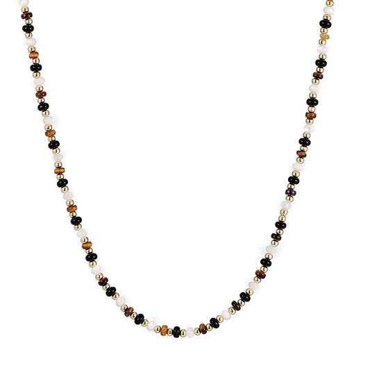 Tiger Eye Stone Beaded Necklace