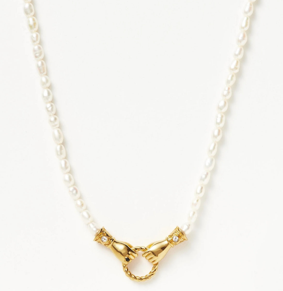 Hand in Hand Romantic Pearl Necklace