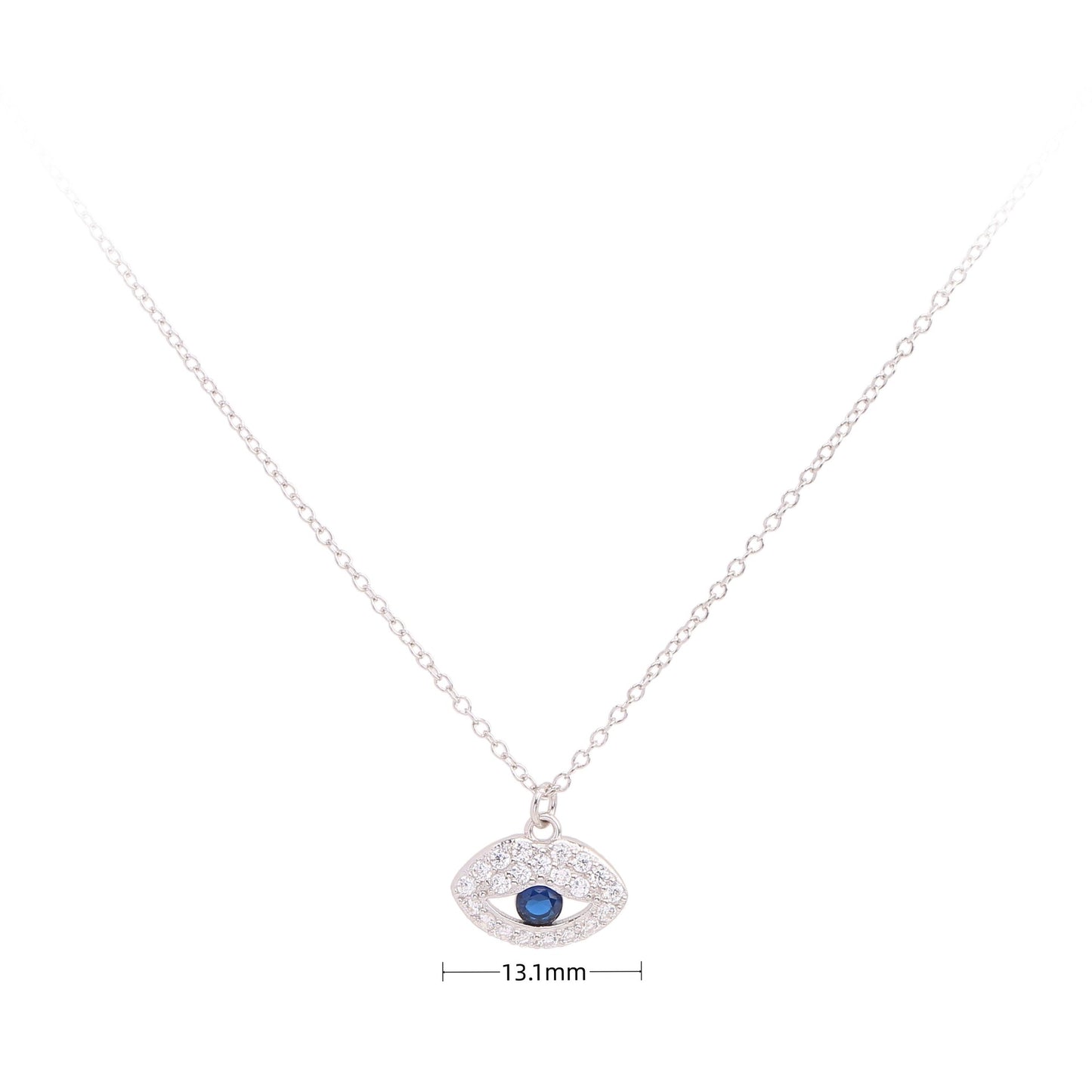 18K Gold Plated Devil's Eye Pendant Necklace