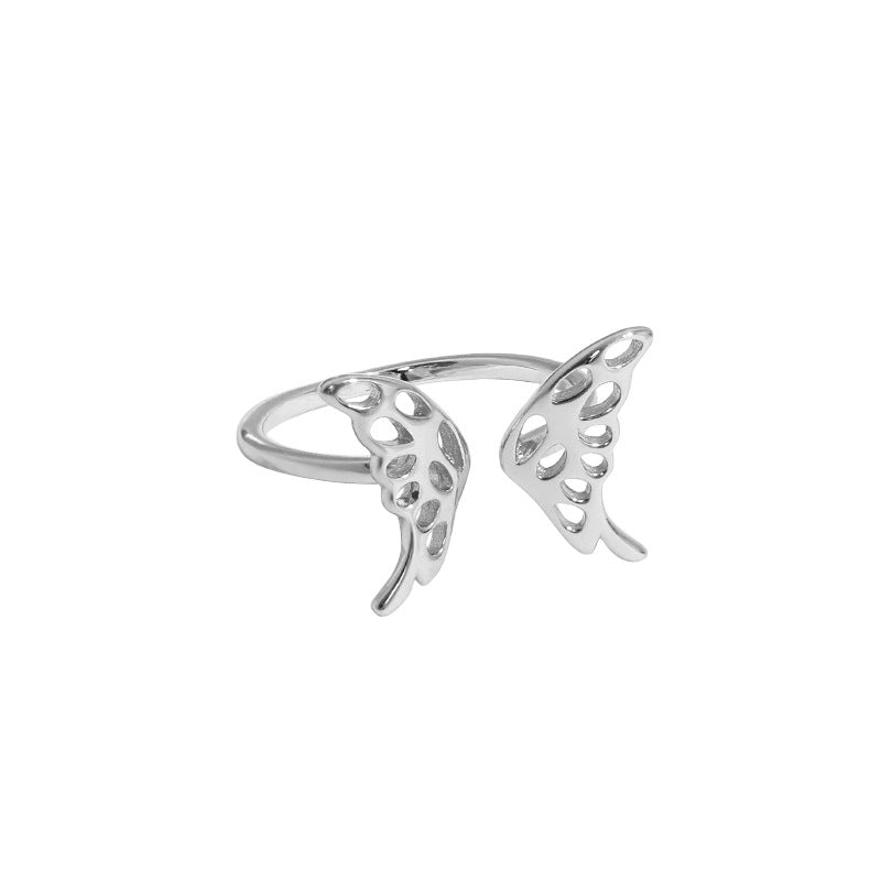 S925 Sterling Silver Butterfly Ring