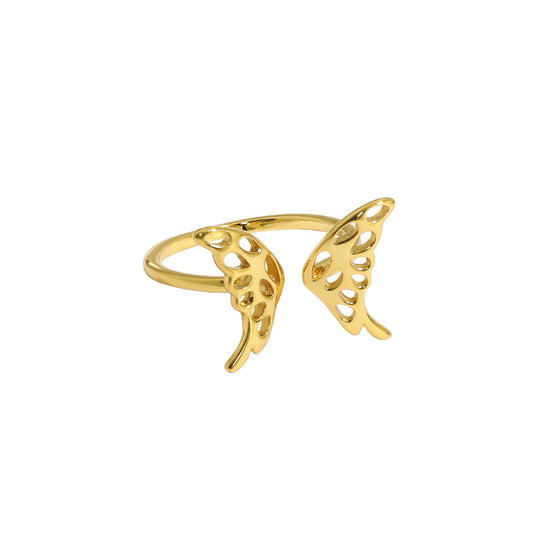 S925 Sterling Silver Butterfly Ring